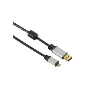 HAMA USB 2.0 MICRO CABLE DOUBLE SHIELDED BLACK 1.8M