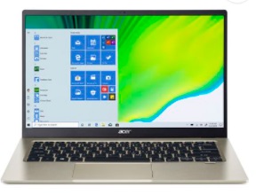 ACER SWIFT 1 SF114-34-P8CY 14IN FHD IPS PENTIUM N6000 4GB 128GB SSD WIN10 HOME GOLD