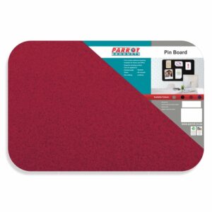 Adhesive Pin Board (No Frame - 450*300mm - Red) | BD0315R
