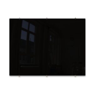Magnetic Glass Whiteboard (Black - 1200x900mm) | BD1741B