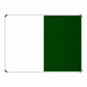 Non-Magnetic Combination Whiteboard (1200*900mm - Green Felt) | BD3041G
