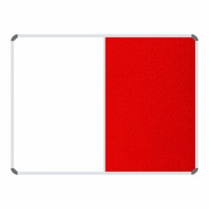 Non-Magnetic Combination Whiteboard (1200*900mm - Red Felt) | BD3041R