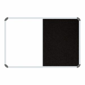 Non-Magnetic Combination Whiteboard (2000*1200mm - Black Felt) | BD3070B