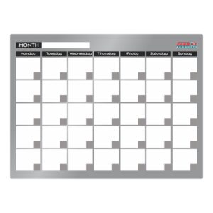 Cast Acrylic Monthly Planner (Cast Acrylic - 600 x 450mm) | BD7126
