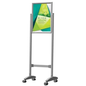 Poster Frame Stand (A0 - Double Sided - Castors) | BG9400