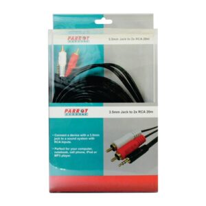 3.5mm Audio Jack To Two Male RCA Connectors Cable (20 Meters) | CL4020A
