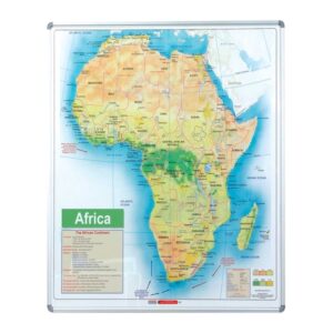 Map Board - Africa (1230*930mm - Magnetic White) | GB3068