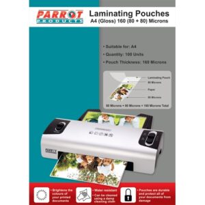 Laminating Pouches (A4 - Gloss - 220x310mm - 160 (80+80) Microns - Box 100) | LFA480