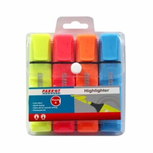Highlighter Markers Pouch 4 (Yellow - Pink - Blue - Orange) | PH0401B
