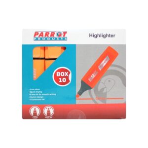 Highlighter Marker Box (10 Markers - Orange) | PH1001O