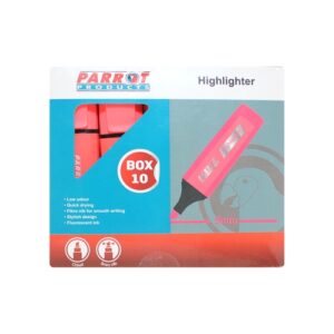 Highlighter Marker Box (10 Markers - Pink) | PH1001P