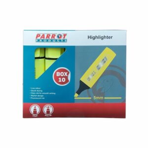 Highlighter Marker Box (10 Markers - Yellow) | PH1001Y