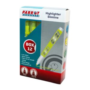 Slimline Marker Highlighters (Box of 12 - Yellow) | PH2001Y
