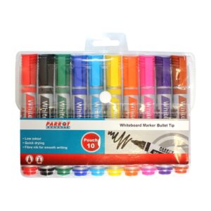 Whiteboard Markers (10 Markers - Bullet Tip) | PW1001A