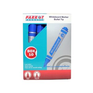 Whiteboard Markers (10 Markers - Bullet Tip - Blue) | PW1001D