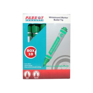 Whiteboard Markers (10 Markers - Bullet Tip - Green) | PW1001G