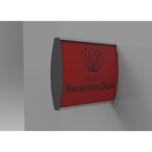 Sign Frame (100x300mm - Double Sided - Wall Mounted) | SF1030D