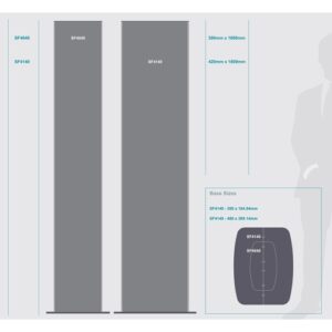 Sign Frame (420*1800mm - Double Sided - Standing) | SF4140