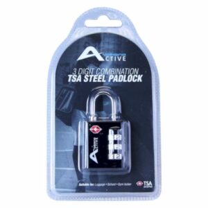 Volkano Active Safe Series TSA Lock (Black) | VA-1009-BK