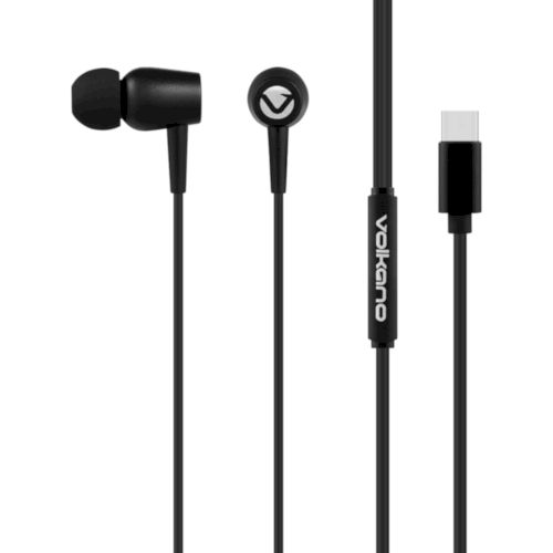 Volkano Prism Series Type-C Earphone - Black | VK-1017-BK