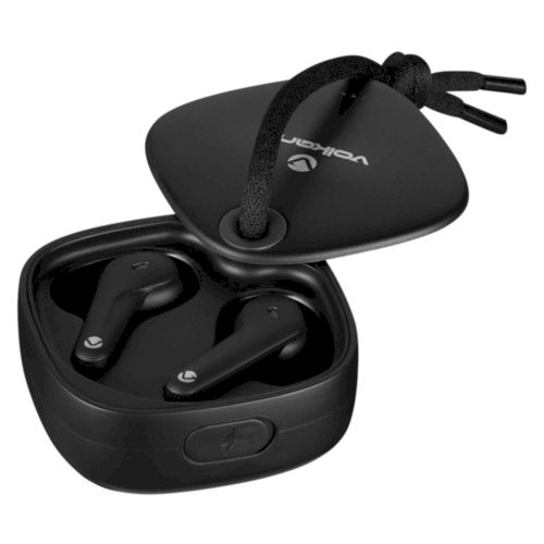 Volkano Ore Series True Wireless Earphones with Charging Case - Black | VK-1151-BK