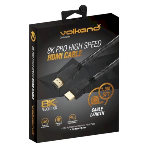 VolkanoX Clarity series 8K Ultra HD HDMI Cable 1.5 m | VK-20163-BK