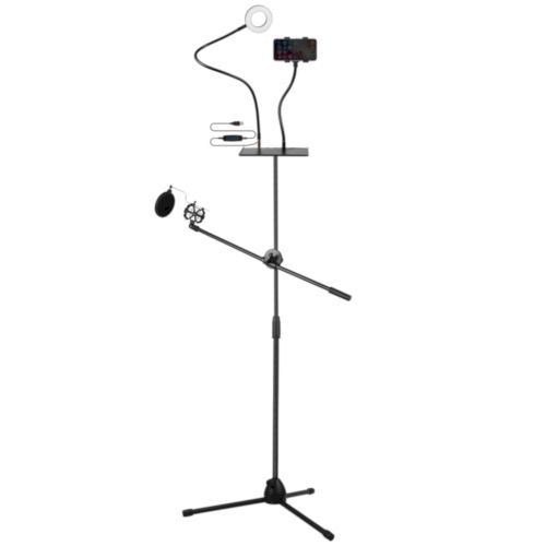 Volkano Insta series Ring light tripod Vlogging Kit | VK-6503-BK