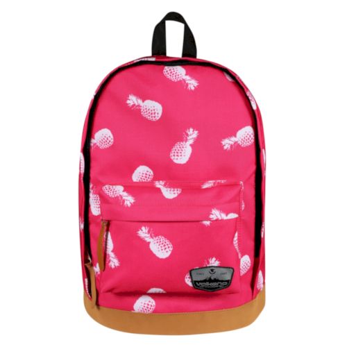 Volkano Suede Series Backpack Pineapples (Pink) | VK-7042-PK