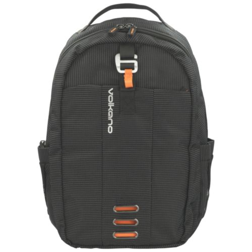 Volkano Latitude Laptop Backpack - Black/Orange | VK-7053-BKOR