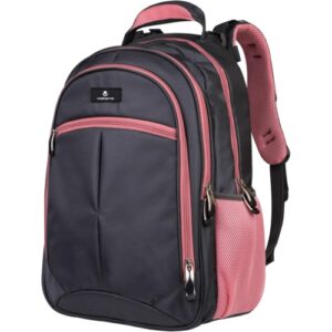 Volkano Orthopaedic Backpack 36L - Dark Grey & Pink | VK-7093-DGRPK