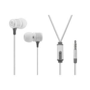 Volkano Earphones with Microphone - STANNIC SERIES - White | VSN202-WHT[V2]
