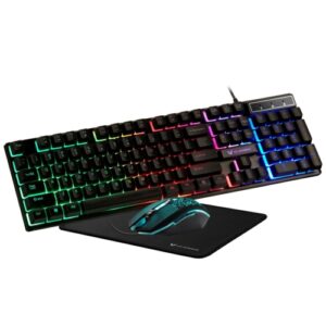 VX Gaming Artemis Series 3-in-1 Combo, Keyboard, Mouse & Mousepad | VX-144-BK[V2]