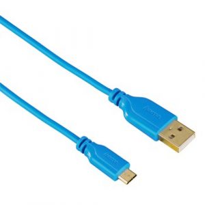 HAMA USB MICRO FLEXI CABLE 0.75M BLUE | T4T-135701