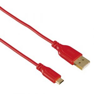 HAMA USB 2.0 MICRO CABLE FLEXI SLIM RED 0.75M | T4T-135703