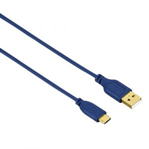 HAMA USB TYPE-C FLEXI CABLE BLUE 0.75M | T4T-135785