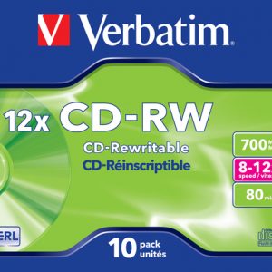 VERBATIM 700MB – CD-RW (12X) – JEWEL CASE | T4T-43148