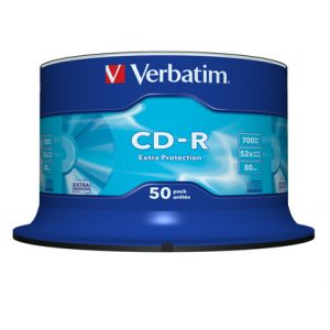 VERBATIM CD-R EXTRA PROTECT SC 50PK | T4T-43351