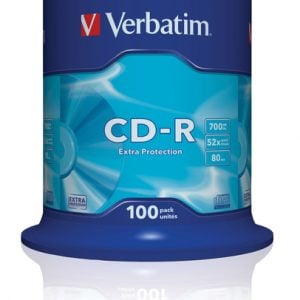 VERBATIM CD-R EXTRA PROTECT SPIN 100PK | T4T-43411