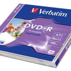 VERBATIM DVD+R SL PRINTABLE JC SINGLES | T4T-43507