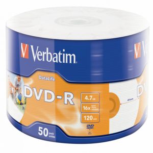 VERBATIM DVD-R 16X 4.7GB DATALIFE | T4T-43793