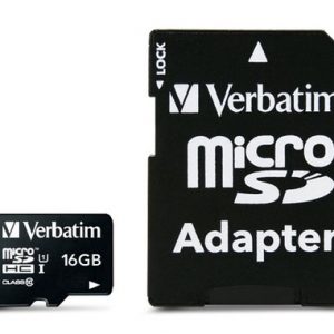 VERBATIM 16GB MICRO SDHC+ADAP CLASS10 | T4T-44082