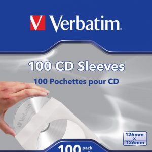 VERBATIM CD SLEEVES 100PK | T4T-49976