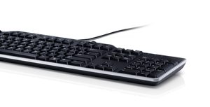 Keyboard : US/Int (QWERTY) Dell KB-522 Multimedia USB Keyboard Black (Kit) | T4T-580-17667