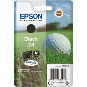 EPSON Singlepack Black 34 DURABrite Ultra Ink – WF-3720DWF | T4T-C13T34614010