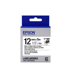EPSON – LABEL CARTRIDGE – IRON ON LC-4WBQ5 BLACK/WHITE 12MM (5M) | T4T-C53S654024
