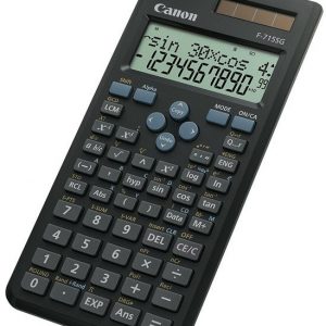 CANON -Scientific Black – 2 line display 250 functions 17 store and recall memories least common multiple and greatest common divisor Quotient and remainer calculation | T4T-CALCF-715SGBLK