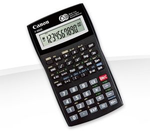 CANON – Scientific 10 digits mantissa and 2 digits exponent. 140 functions non programmable model suitable for school | T4T-F-502G