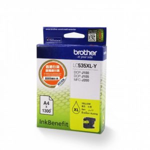 BROTHER HIGH YIELD YELLOW INK CARTRIDGE – DCPJ105 | T4T-LC535XLY