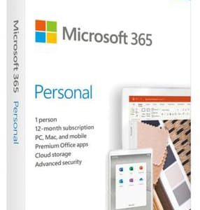 Microsoft 365 Personal (Medialess. 1 Yr Subscription) | T4T-QQ2-01028
