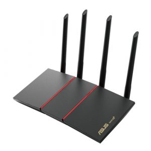 ASUS RT -AX55 Wifi 6 AX1800 Dual-band Mesh Wifi system Router Aimesh OFDMA + MU-MIMO tech 1024 QAM Trend Micro AiProtection Classic Adaptive QoS | T4T-RT-AX55